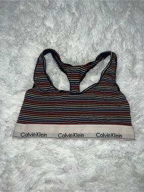 Calvin Klein Striped Racerback Bralette